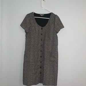 Black and white flower dress
